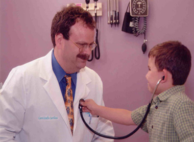 Dr. Smith with child