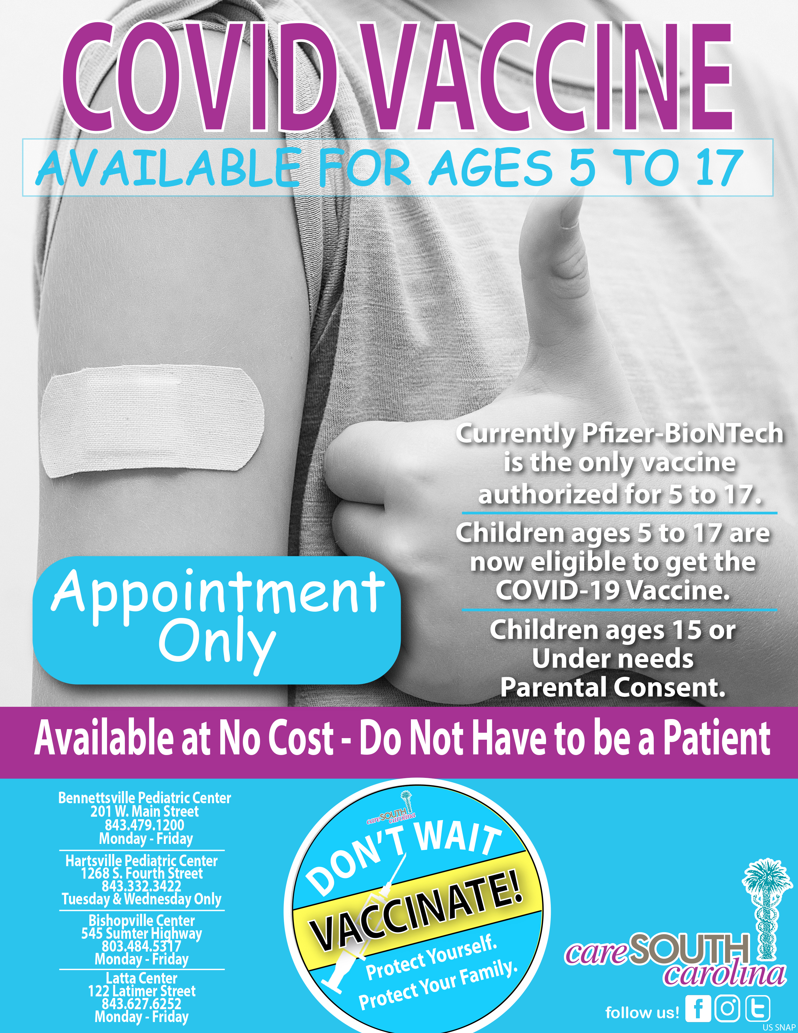5 to 17 COVID Vaccinations