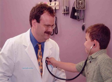 Dr. Smith with child