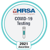 COVID testing badge