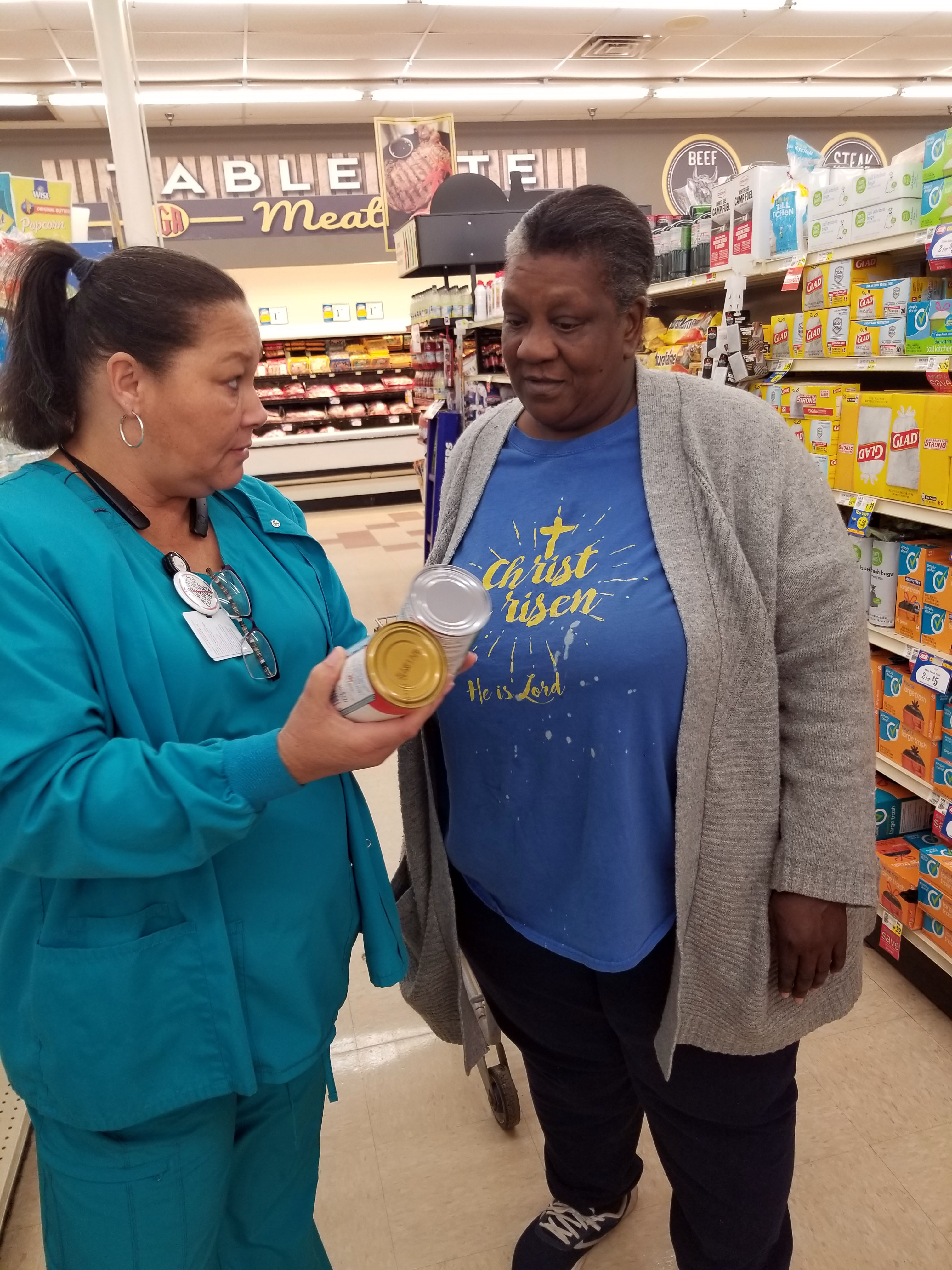 CareSouth Carolina grocery shopping with patients CareSouth Carolina